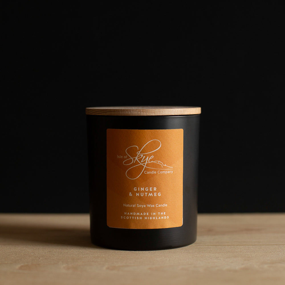 Ginger & Nutmeg Large Tumbler Wooden Lid Candle