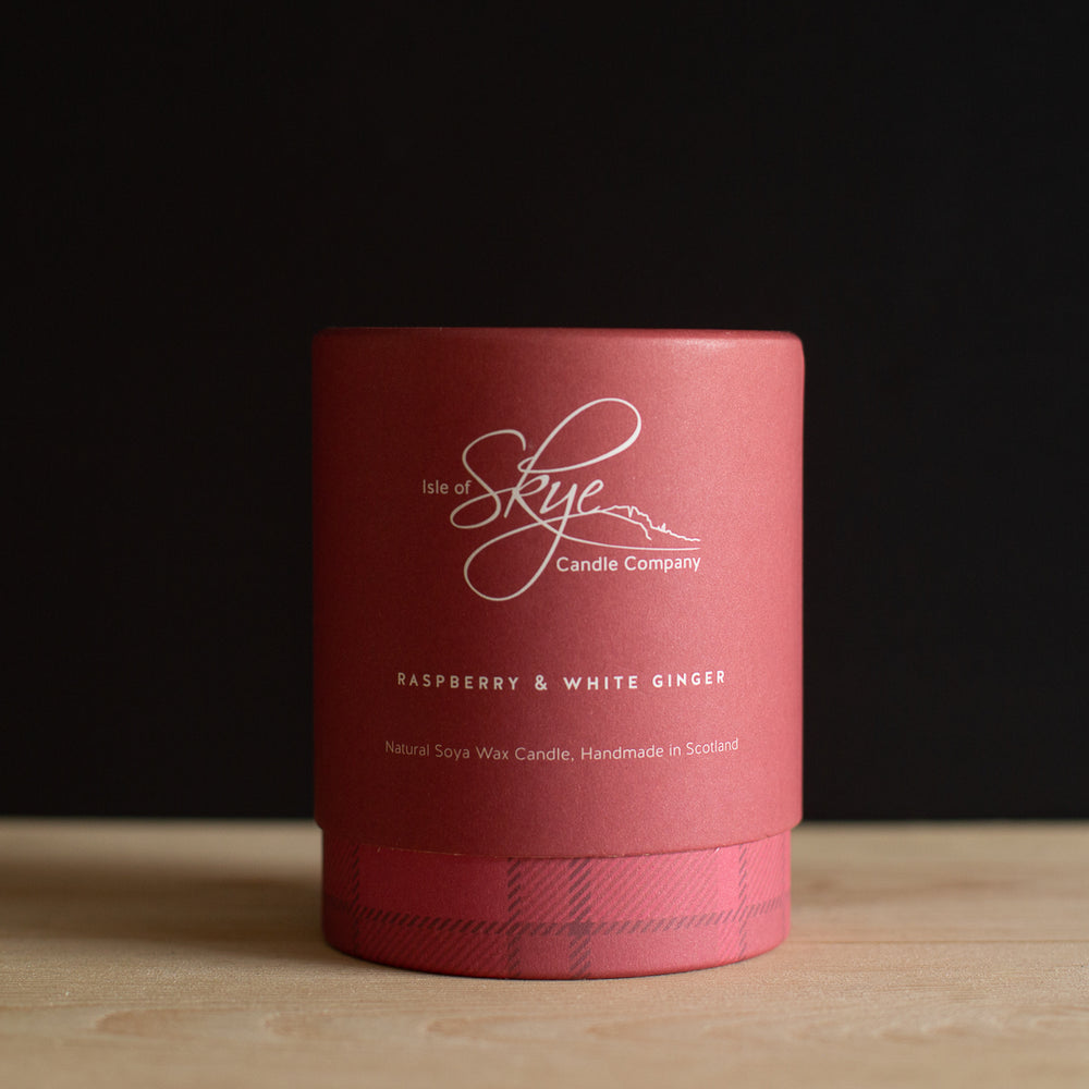 Raspberry & White Ginger Large Tumbler Candle